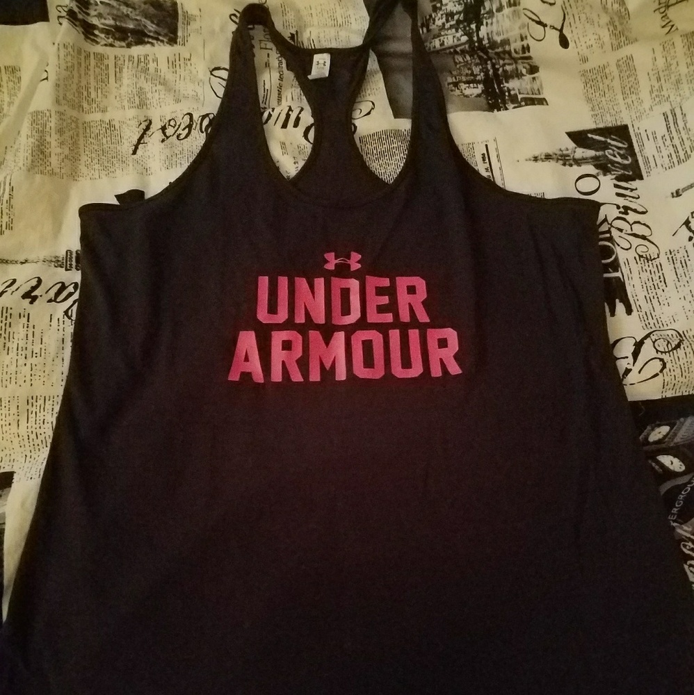 Under Armour tank top black and red